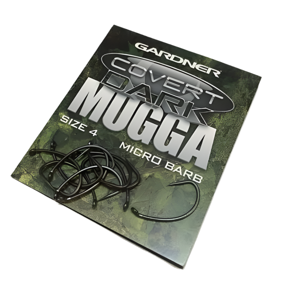 Gardner Covert Dark Mugga Hook Micro Barb Various Sizes Available