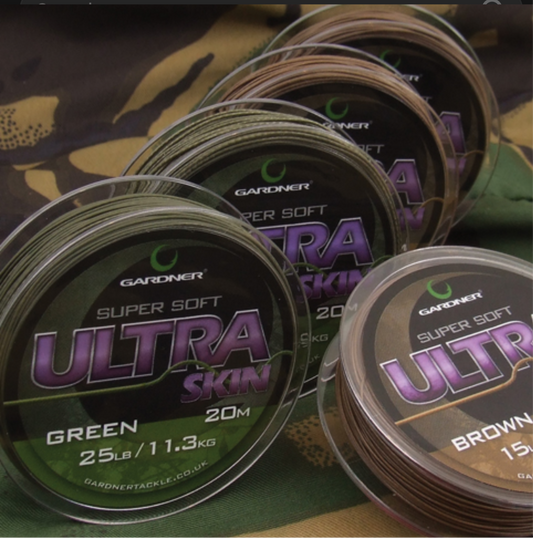 GARDNER - SILT ULTRA SKIN SUPER SOFT BRAIDED HOOKLINK 15lb 20m
