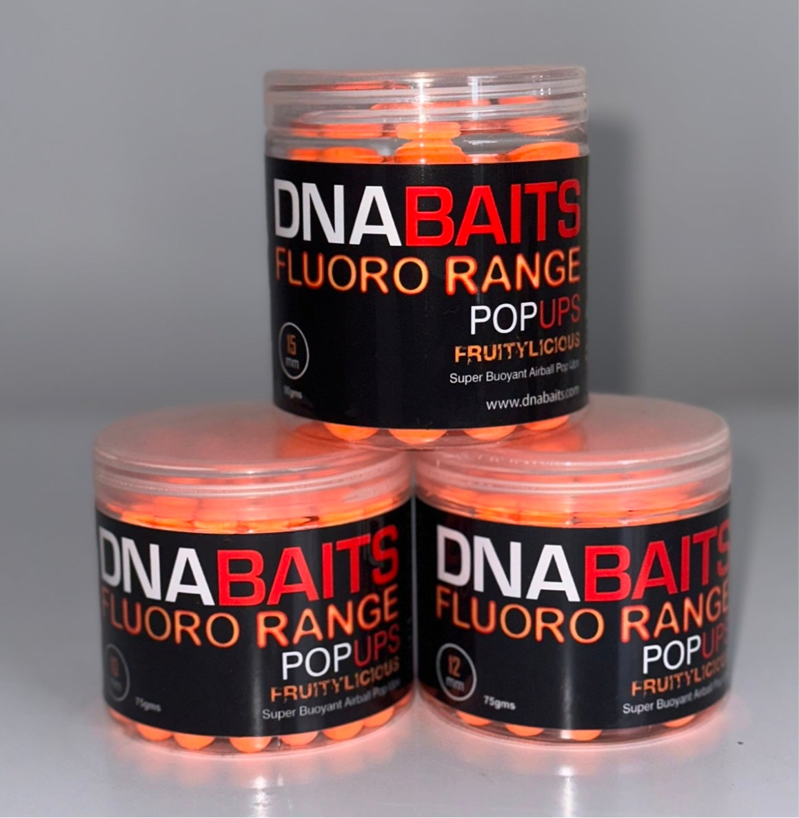 DNA BAITS FRUITYLICIOUS POP-UPS FLUORO RANGE