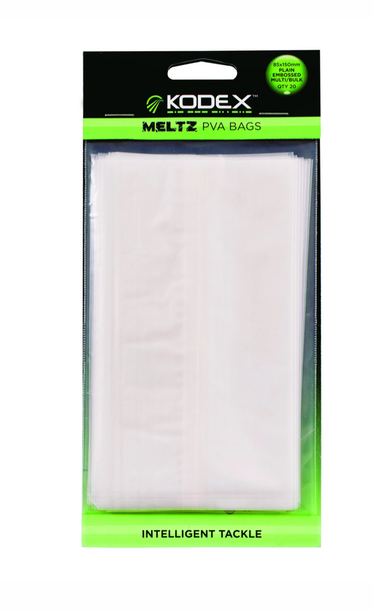 KODEX MELTZ PVA BAGS PLAIN MULTI (85MM X 150MM) (20PC)