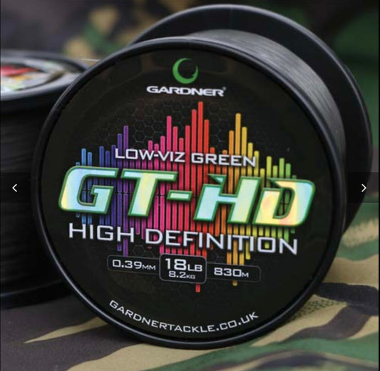 GARDNER TACKLE GT - HD High Definition Line 18lb 0.39mm