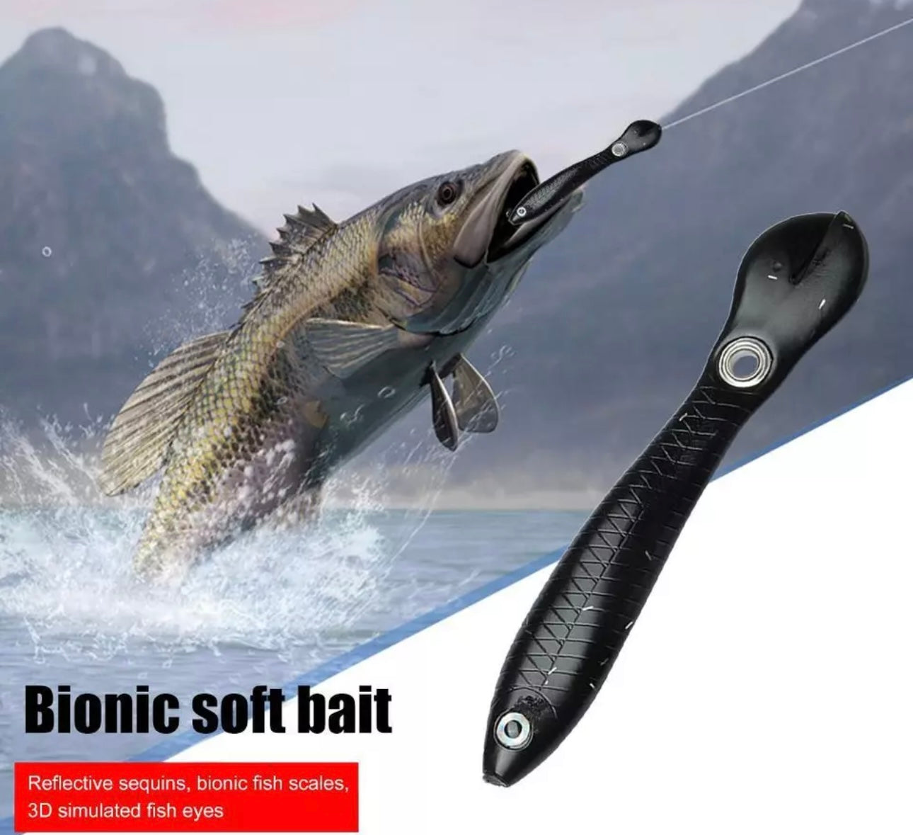 5 X 10cm 6g Bionic Loach Wobblers Fishing Lures Artificial Swimbait Soft Baits