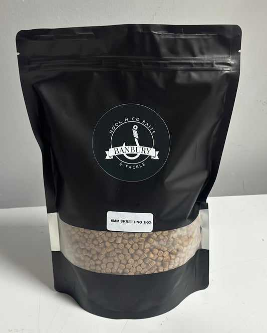 HOOK N GO BRANDED 6mm PELLETS (SKRETTINGS). 1kg