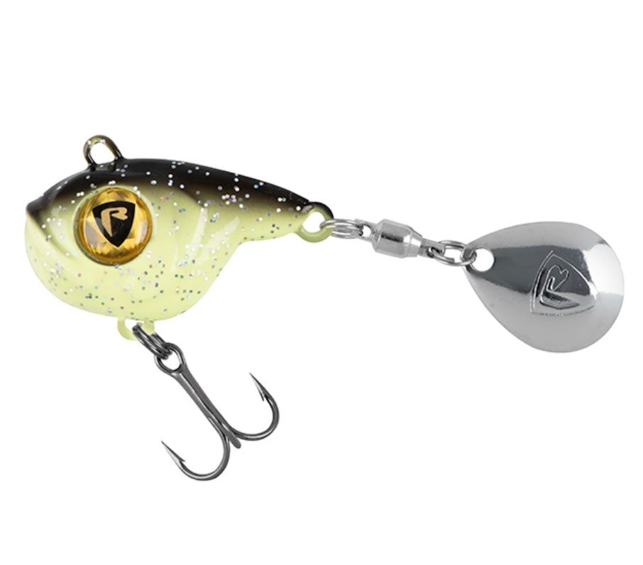 Fox Rage Big Eye Spin Tail: 14g : Black & Gold