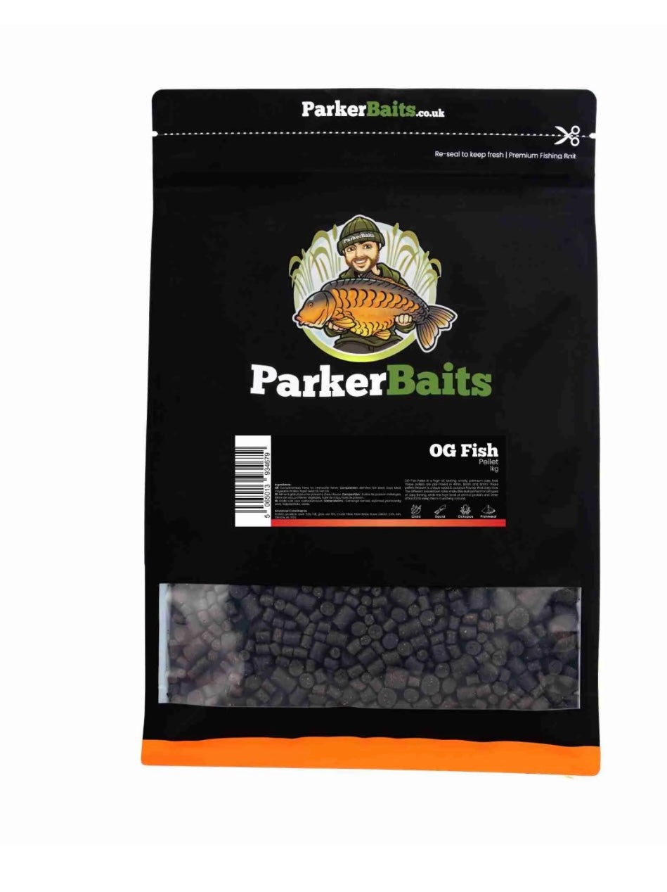 PARKER BAITS - PELLET – OG FISH – 1KG