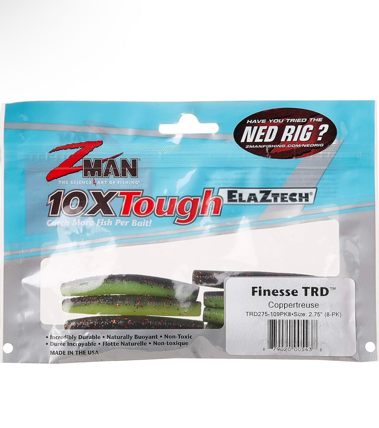 Z-MAN Finesse TRD Tackle, Coppertreuse, 2.75"