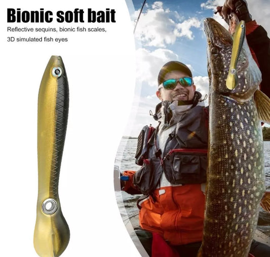 5 X 10cm 6g Bionic Loach Wobblers Fishing Lures Artificial Swimbait Soft Baits