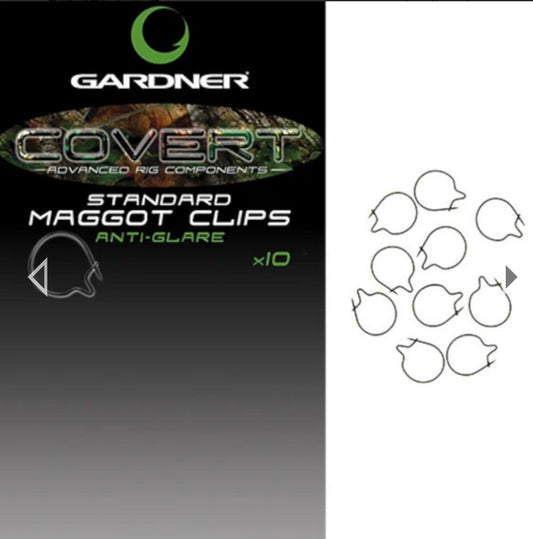 GARDNER TACKLE - COVERT MAGGOT CLIPS STANDARD 10mm