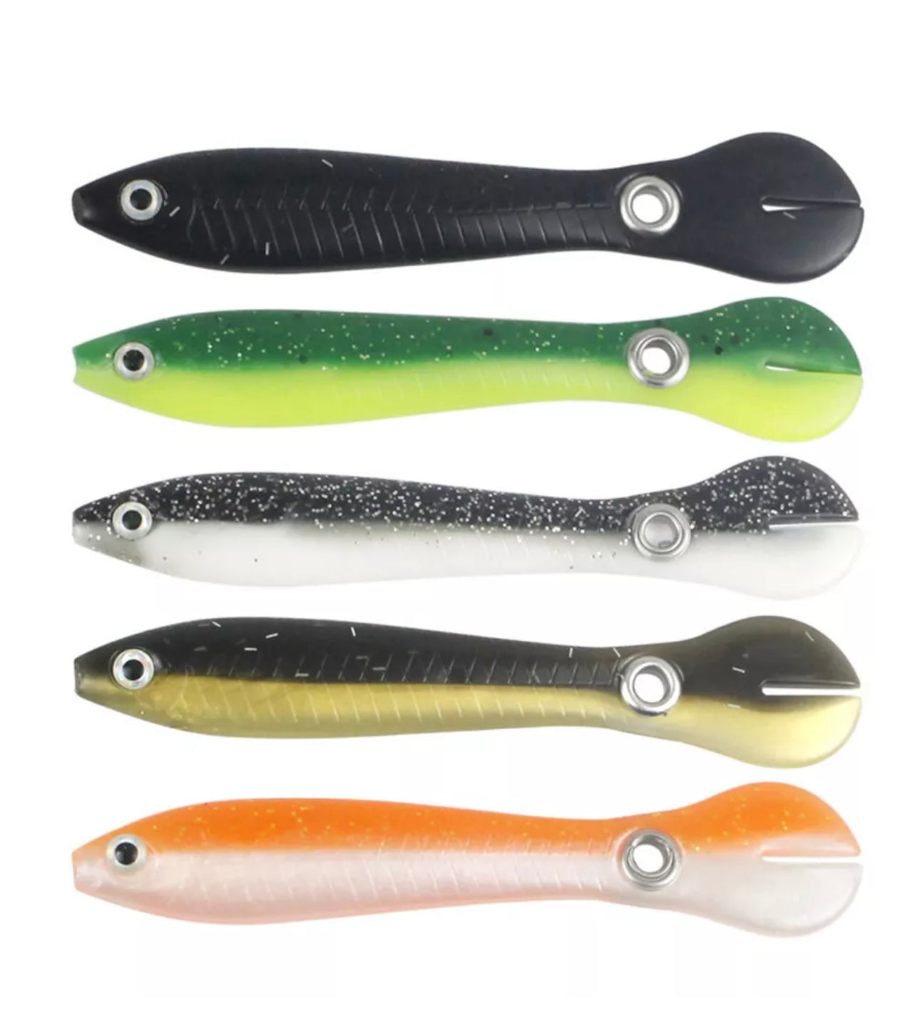 5 X 10cm 6g Bionic Loach Wobblers Fishing Lures Artificial Swimbait Soft Baits