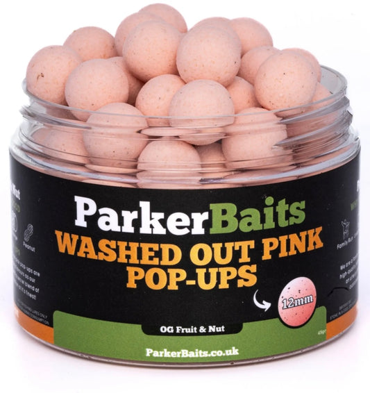 PARKER BAITS - 12 mm WASHED OUT PINK POP-UPS – OG FRUIT & NUT