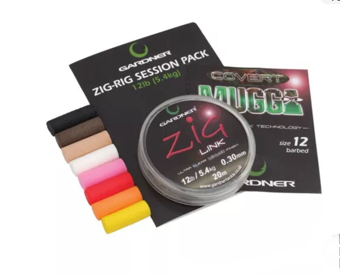GARDNER TACKLE - Zig Rig Session Pack Barbless/ 10lb