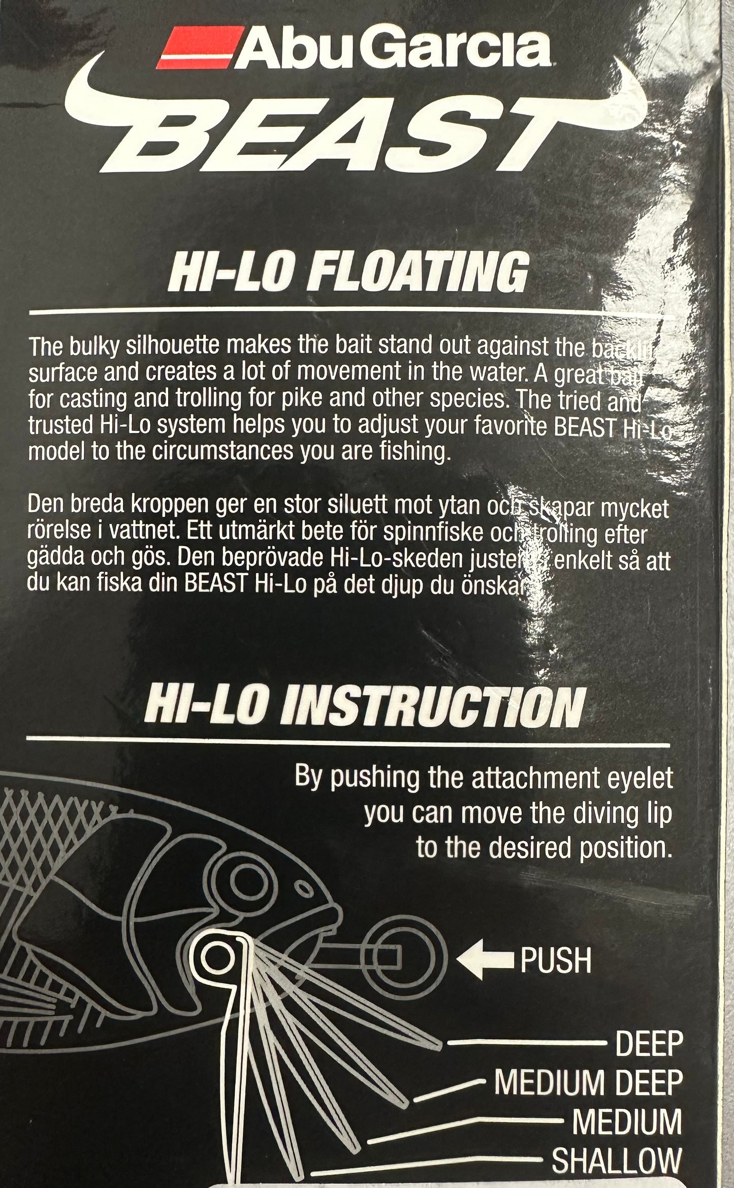 Abu Garcia Beast Hi-Lo Pike / Predator Fishing Lures - Sinking 14cm zander perch