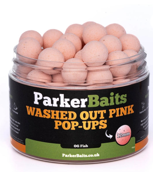 PARKER BAITS - 12 mm WASHED OUT PINK POP-UPS – OG FISH
