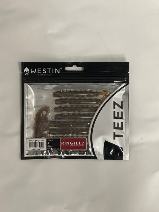 Westin RingTeez Curltail 10cm (8pcs)Green Pumpkin Purple