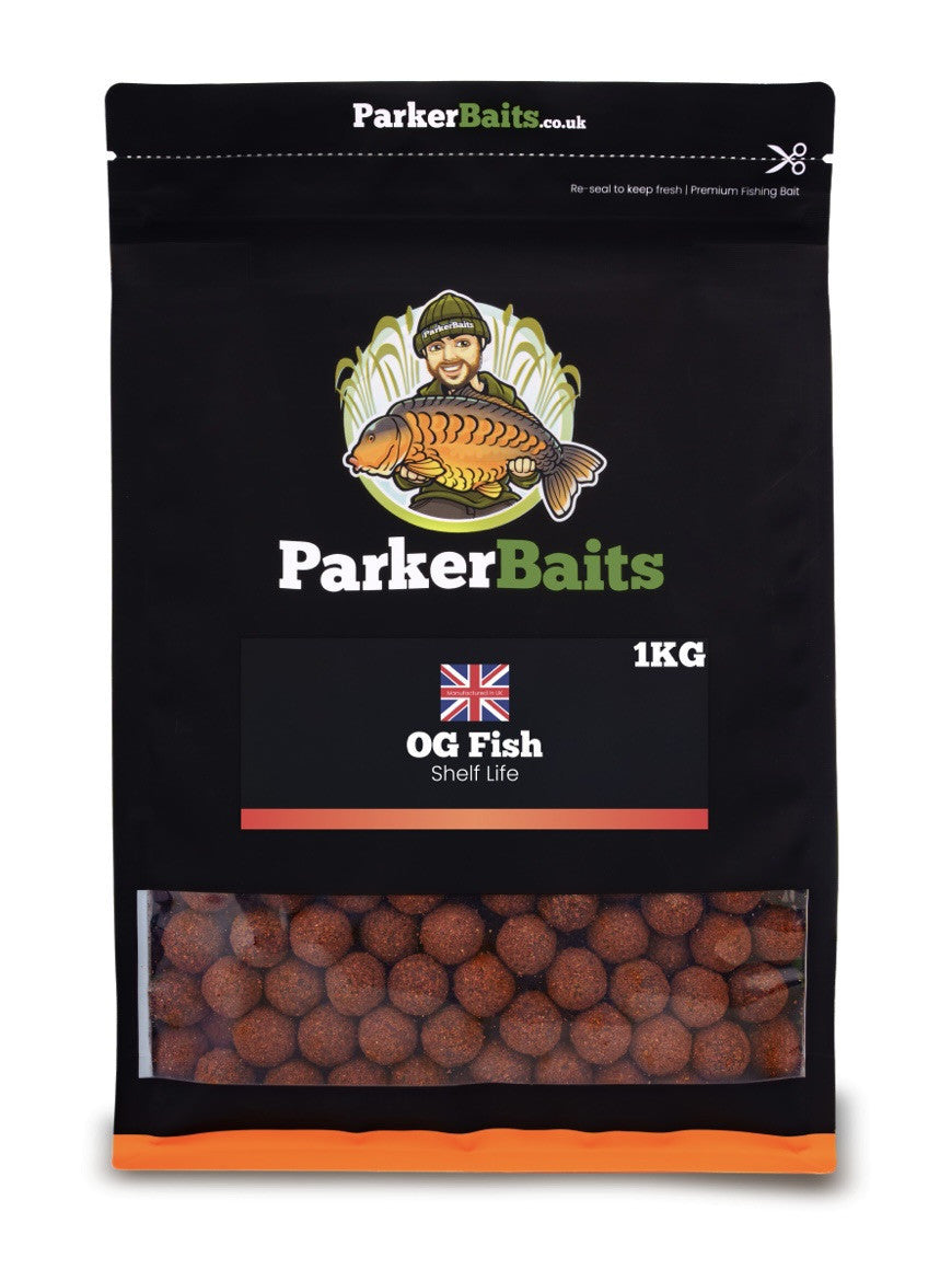 PARKER BAITS OG FISH 18mm BOILIES – 1KG CARP