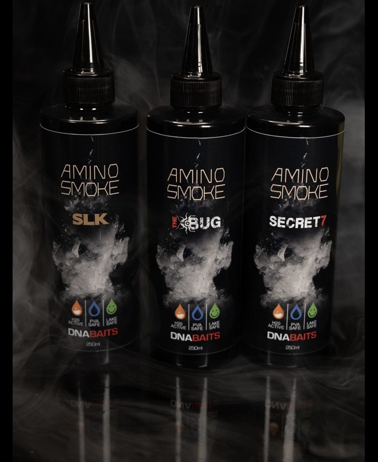 DNA Baits 250ml SLK Amino Smoke Carp Bait Attractant Liquid Haze All Flavors