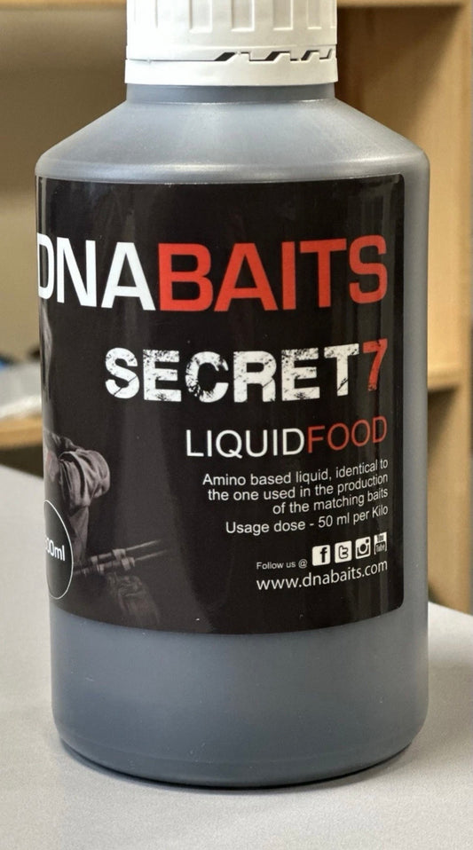 DNA Baits Liquid Food SECRET 7  500ml Carp Course Fishing