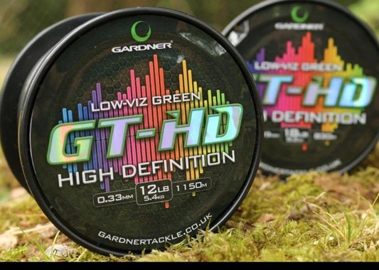 Gardner GT HD 12lb 5.4kg Low Viz Green 0.33mm