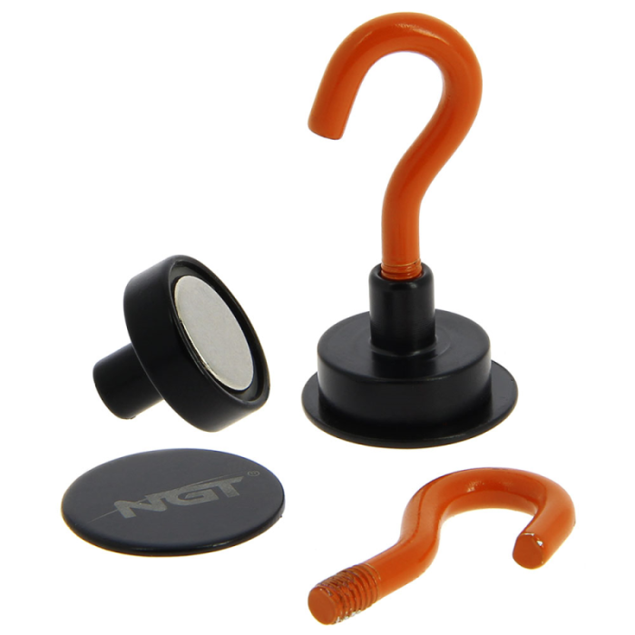 NGT Magnetic Bivvy Hooks with Backing Plates - 2 Pack