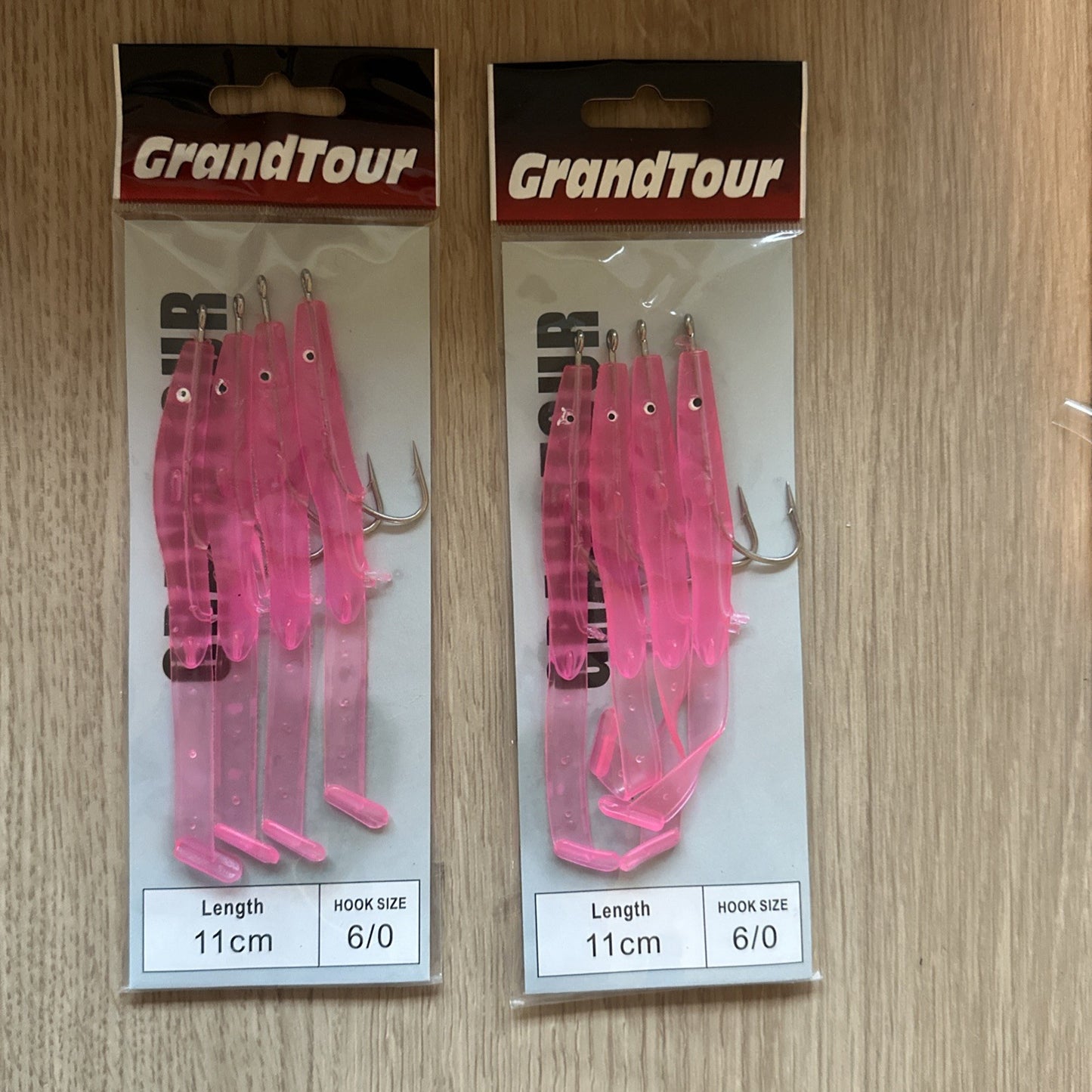 4 RED 11cm PORTLAND SAND EELS SIZE 6/0 SEA FISHING LURES BASS COD POLLOCK PIKE