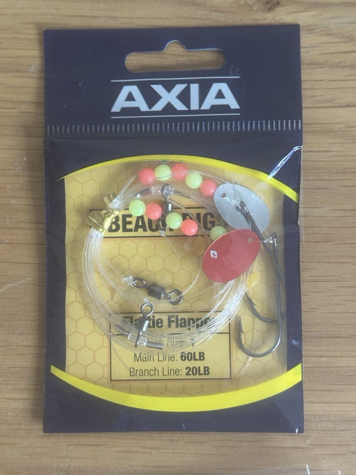 AXIA FLATTIE FLAPPER HOOK SIZE 2 Beach Fishing Plaice Rays COD Mackerel Bass 