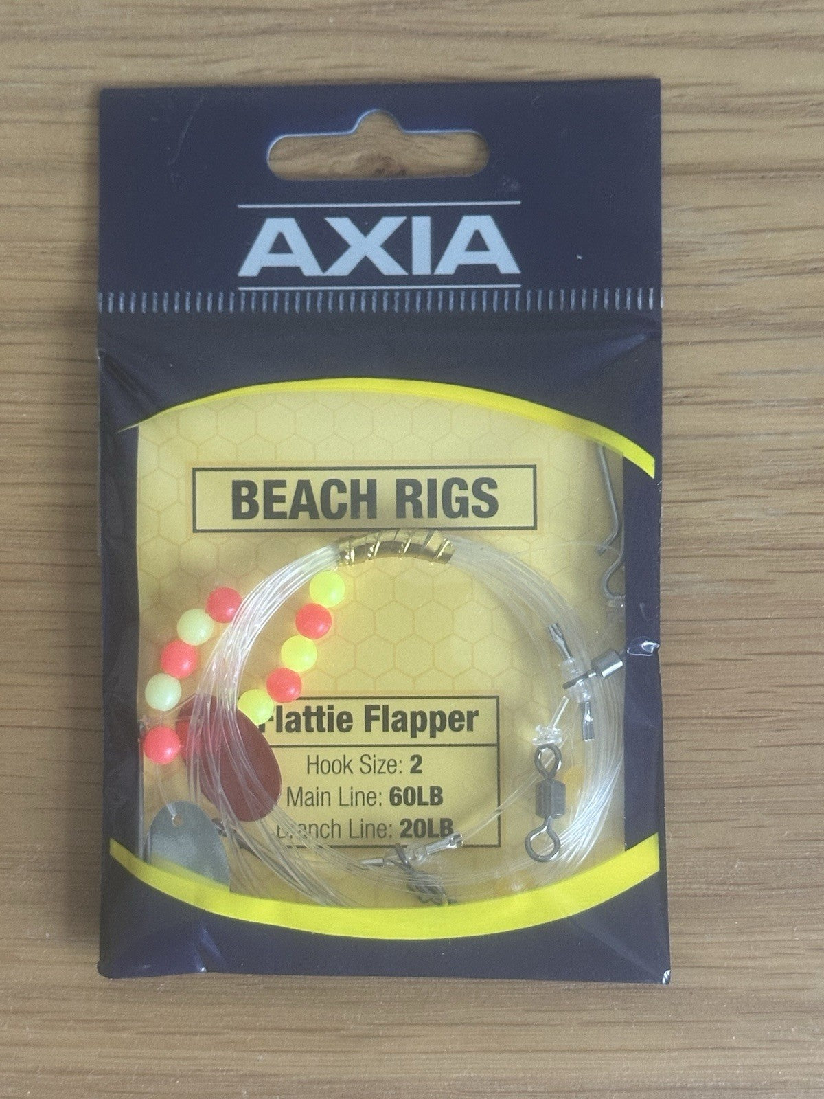 AXIA FLATTIE FLAPPER HOOK SIZE 1 Beach Fishing Plaice Rays COD Mackerel Bass