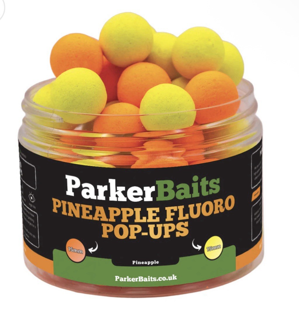 Parker Baits Fluoro 15 mm Pop-Ups Pineapple / Carp Fishing Bait