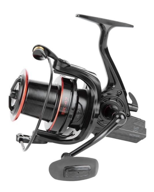 2 X Sonik SK-47 Carbon 10000 Big Pit Carp Reel