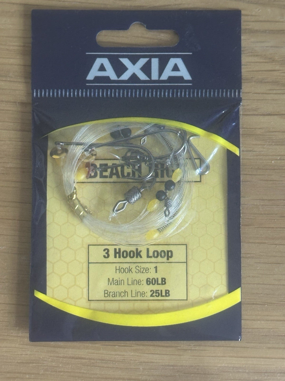 Axia Sonik 3 Hook Loop Hook Size 1 Beach Rigs Sea Fishing Bass Mackerel COD