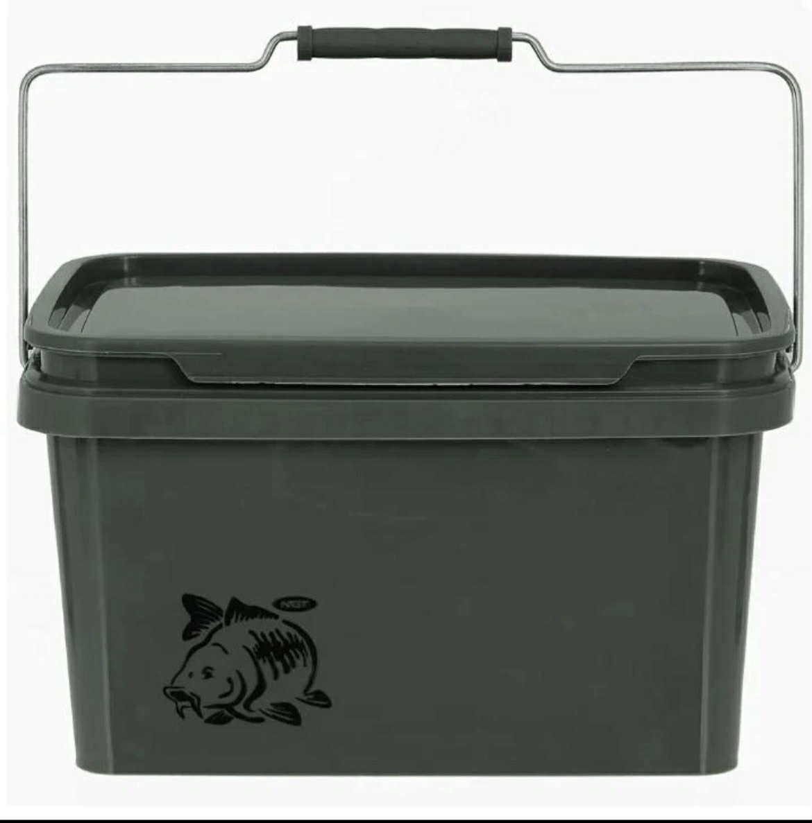 2 X 5L NGT Bait Bucket + NGT Spoon Spod Pallets Boilies Mix Carp Fishing