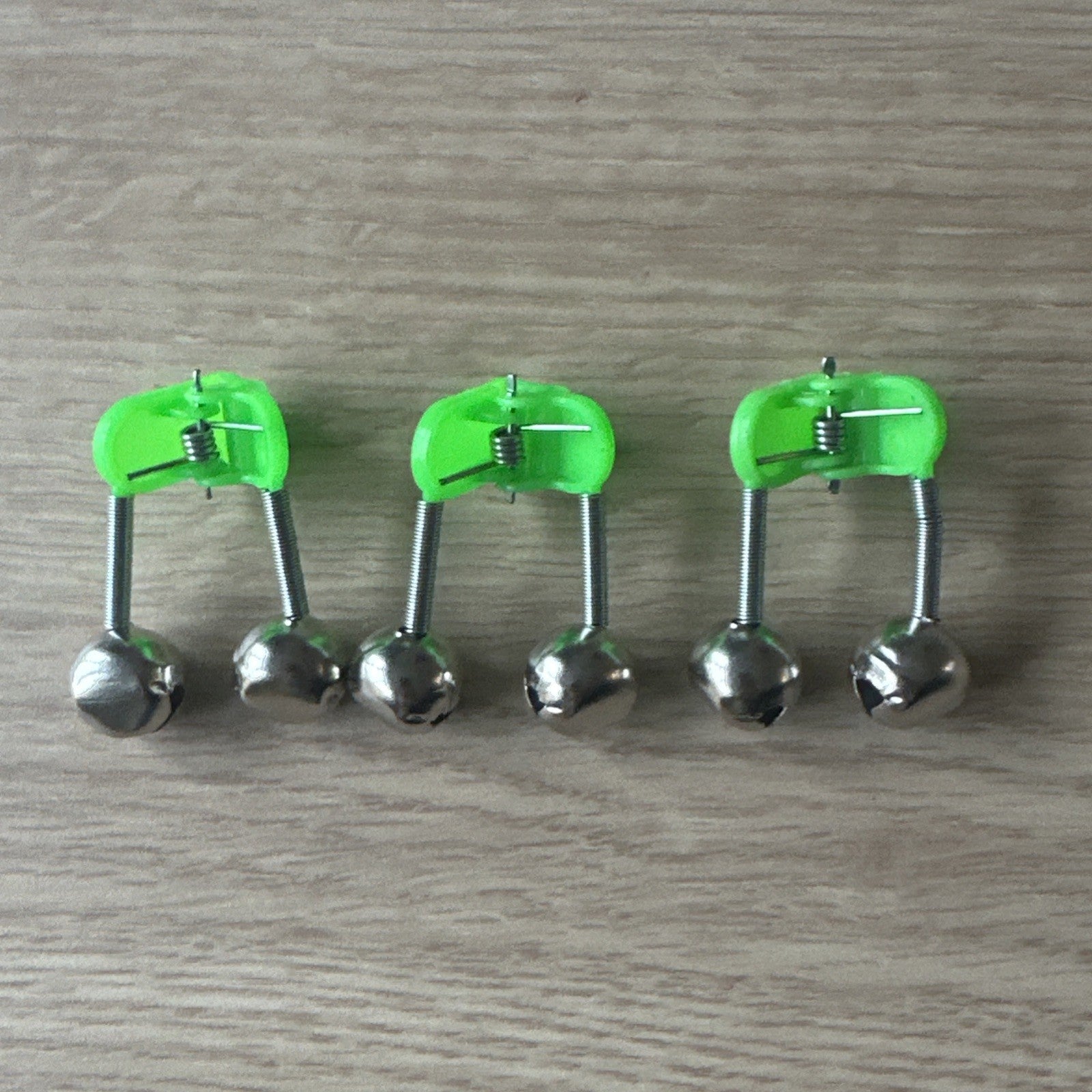 3 X FISHING BELLS SEA FISHING NIGHT ROD TIP TWIN BELL BITE ALARM - UK