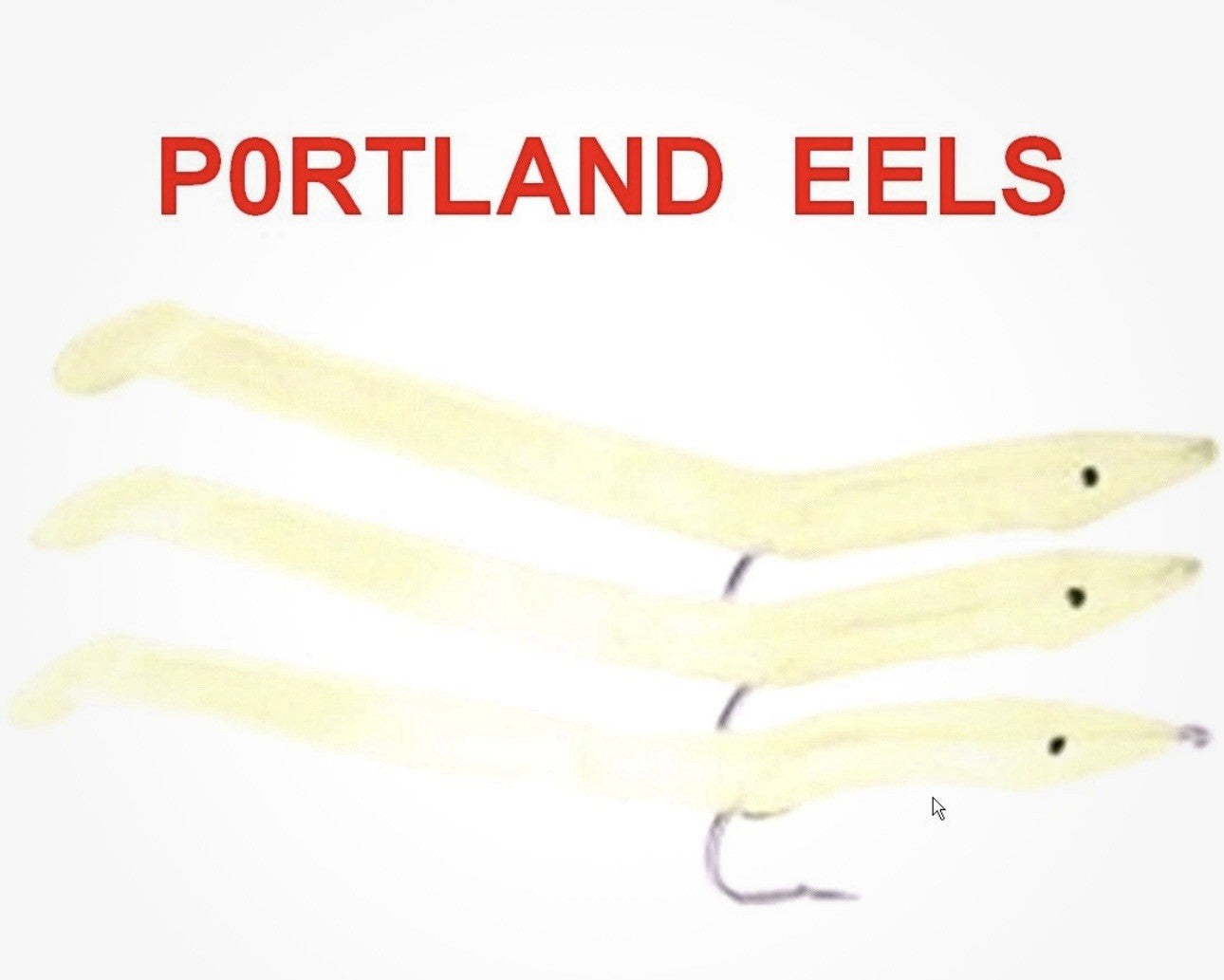 3 LUMINOUS 9cm PORTLAND SAND EELS GAME COARSE BOAT SEA FISHING BASS COD LURES