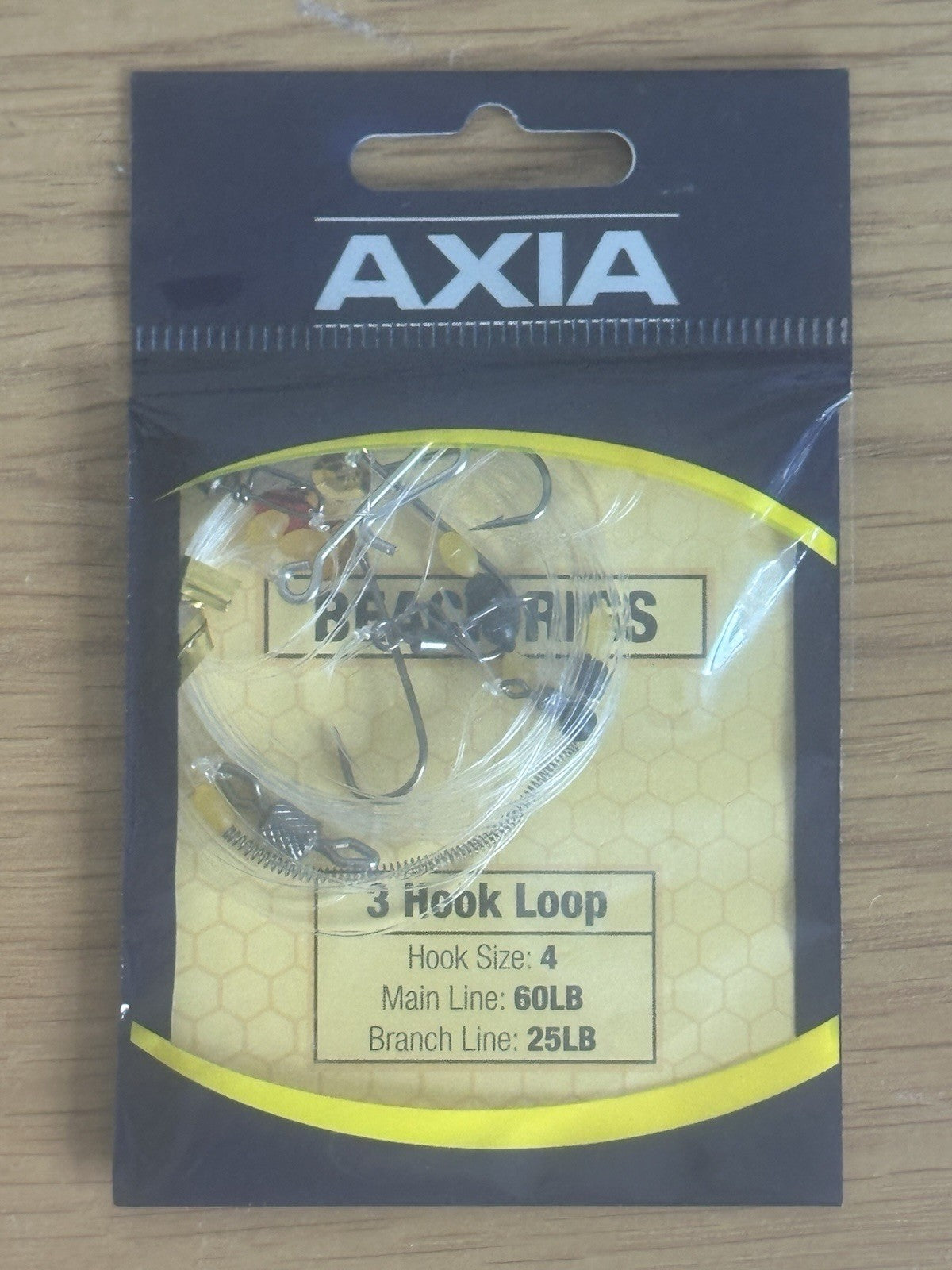 Axia Sonik 3 Hook Loop Hook Size 4 Beach Rigs Sea Fishing Bass Mackerel COD