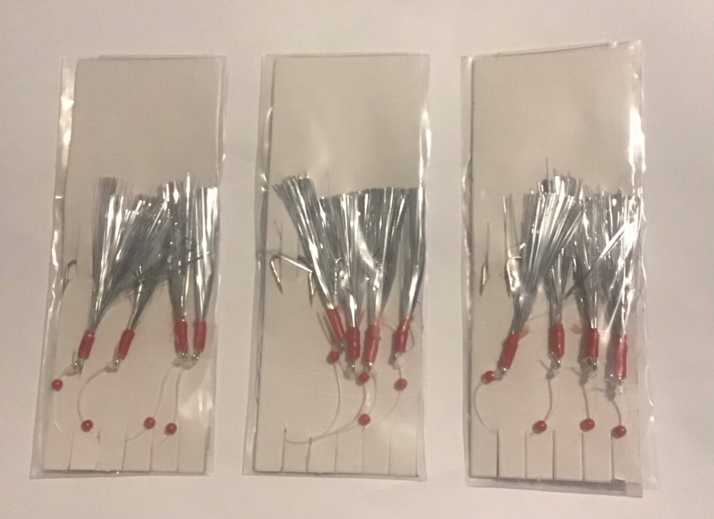 3 X 4Hook Mackerel Feathers Sea Fishing Rigs Select Colours