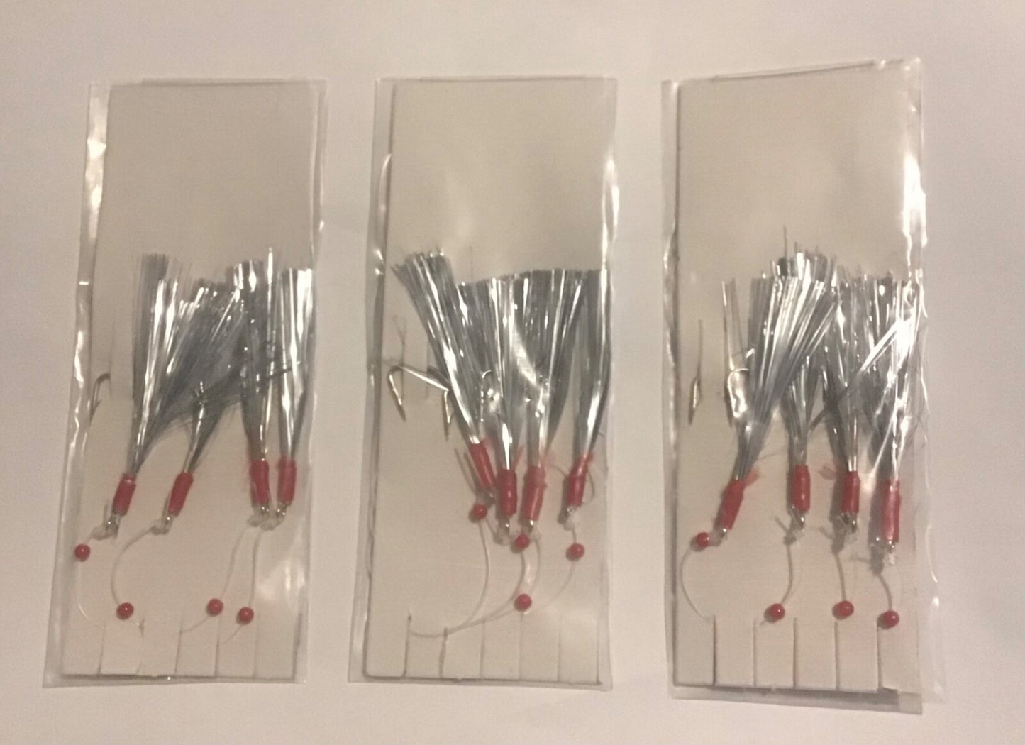 3 X 4Hook Mackerel Feathers Sea Fishing Rigs Select Colours