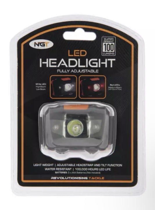  100 LUMEN LED HEAD LIGHT FISHING LAMP HUNTING LIGHT WHITE AND RED