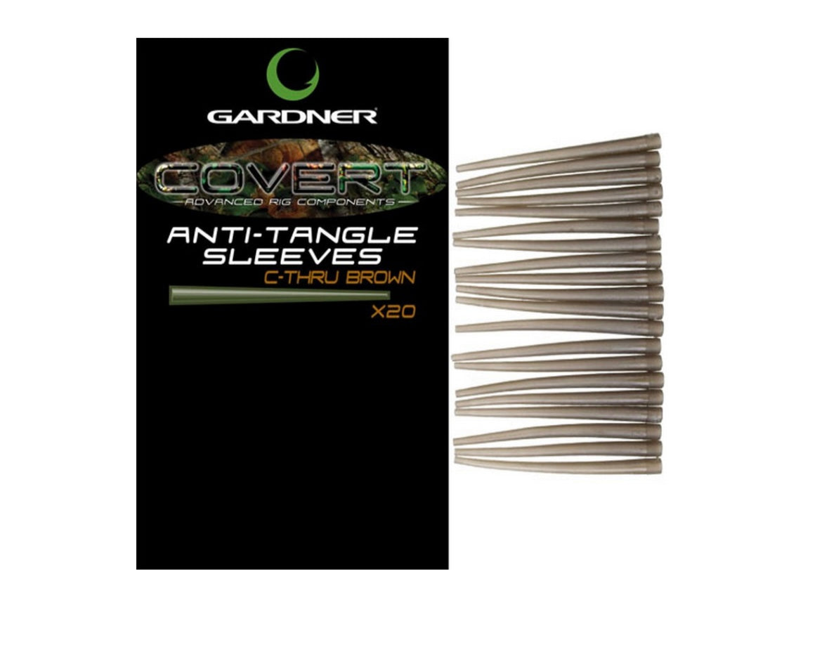 Gardner Tackle Covert Anti-Tangle Sleeves  C-Thru Brown