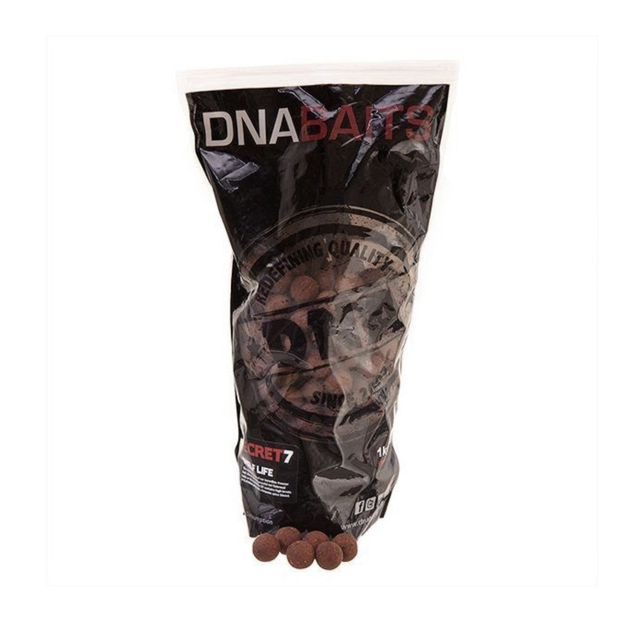 DNA BAITS  Secret 7  15mm 1kg Shelf Life Boilies  ALL SIZES  UK   STOCKIST