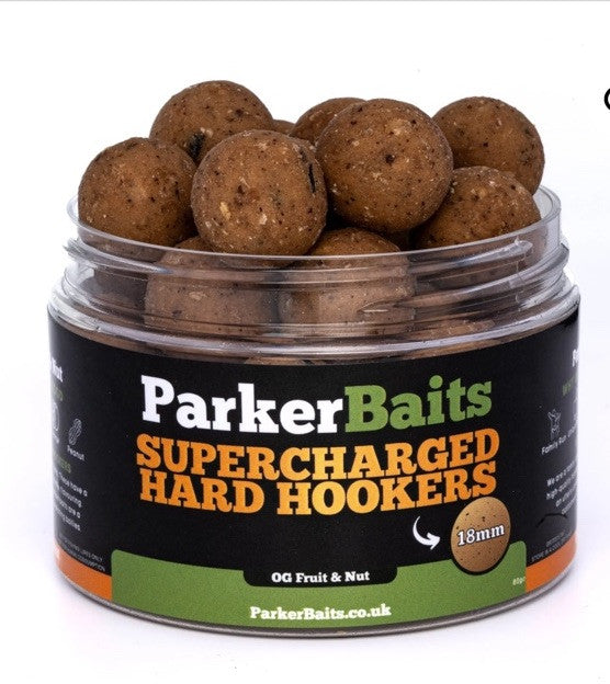 Parker Baits Supercharged Hard Hookers OG Fruit & Nut 18mm Carp Barbel