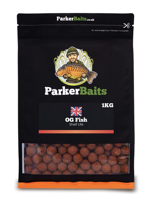 PARKER BAITS  OG FISH 18mm BOILIES  – 1KG CARP