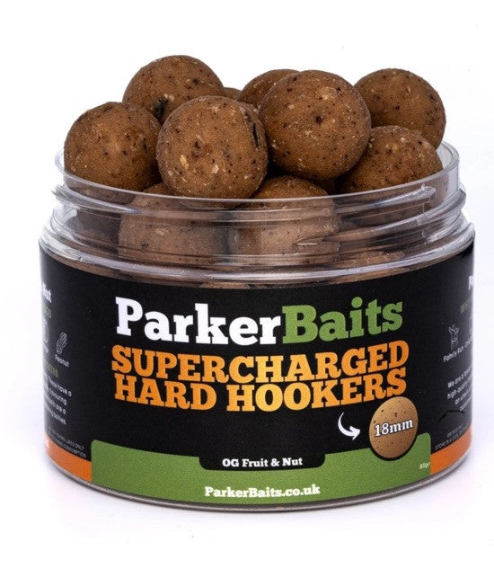Parker Baits Hard Hookers OG Fruit & Nut Supercharged 14 mm  Carp Barbel Fishing