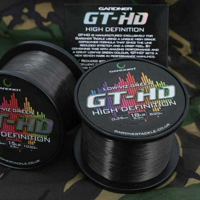 Gardner GT-HD 0.39mm 18lb 8.1kg 830m  Monofilament Carp Fishing Line